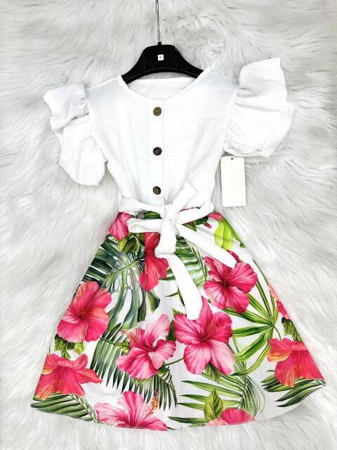 Sukienka dziewczęcy 5215 1 kolor 4-14 1