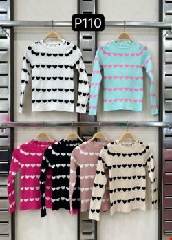 Sweter dziewczęcy P110 1 kolor 4-14