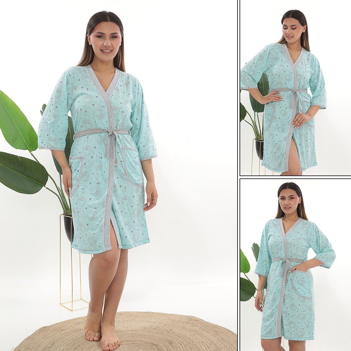 Szlafrok Damski Turkey 5269 1 KOLOR 2XL-4XL 1