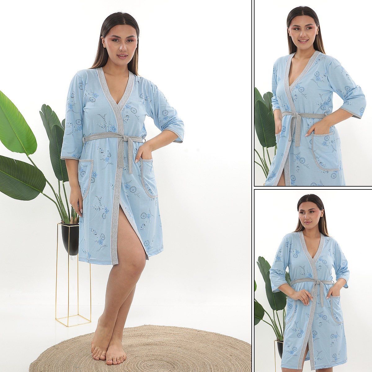 Szlafrok Damski Turkey 5270 1 KOLOR 2XL-4XL 1