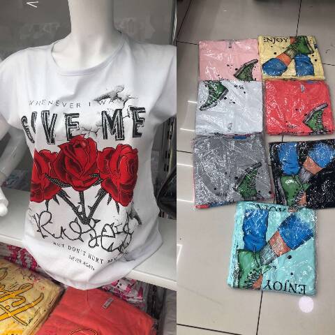 Bluzka Damskie 5297 Mix kolor 2XL-4XL (Towar Tureckie)