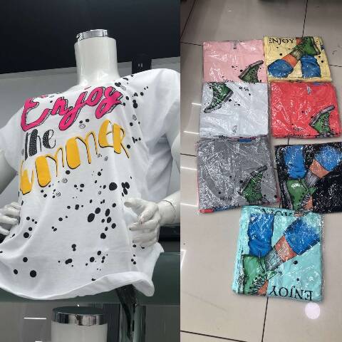 Bluzka Damskie 5298 Mix kolor 2XL-4XL (Towar Tureckie)