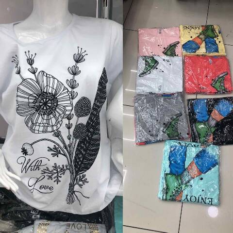 Bluzka Damskie 5300 Mix kolor 2XL-4XL (Towar Tureckie)