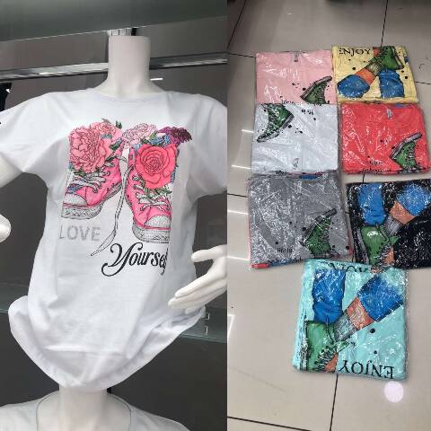 Bluzka Damskie 5305 Mix kolor 2XL-4XL (Towar Tureckie)