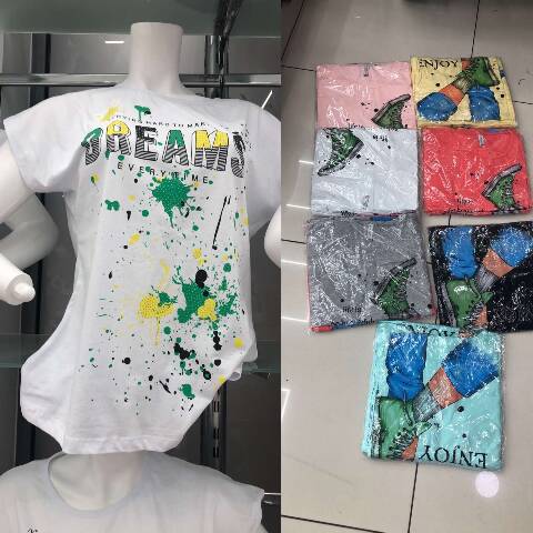 Bluzka Damskie 5306 Mix kolor 2XL-4XL (Towar Tureckie)