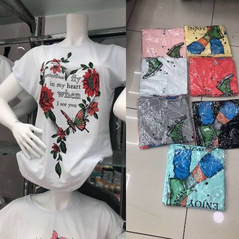 Bluzka Damskie 5307 Mix kolor 2XL-4XL (Towar Tureckie)