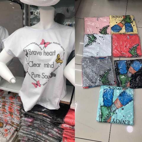 Bluzka Damskie 5308 Mix kolor 2XL-4XL (Towar Tureckie)