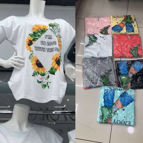 Bluzka Damskie 5310 Mix kolor 2XL-4XL (Towar Tureckie) 1