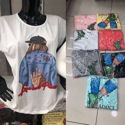 Bluzka Damskie 5311 Mix kolor 2XL-4XL (Towar Tureckie) 1