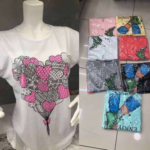 Bluzka Damskie 5312 Mix kolor 2XL-4XL (Towar Tureckie)