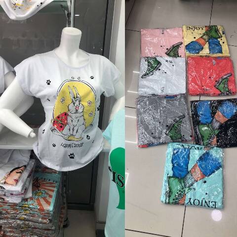 Bluzka Damskie 5313 Mix kolor 2XL-4XL (Towar Tureckie)