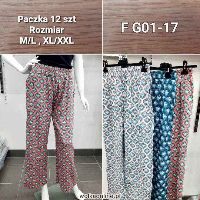 Spodnie damskie FG01-17 MIX KOLOR  M-2XL(Towar CHINA)