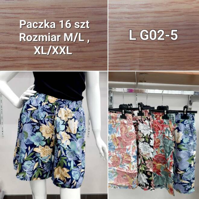 Szorty damskie  LG02-5 MIX KOLOR  M-2XL(Towar CHINA)
