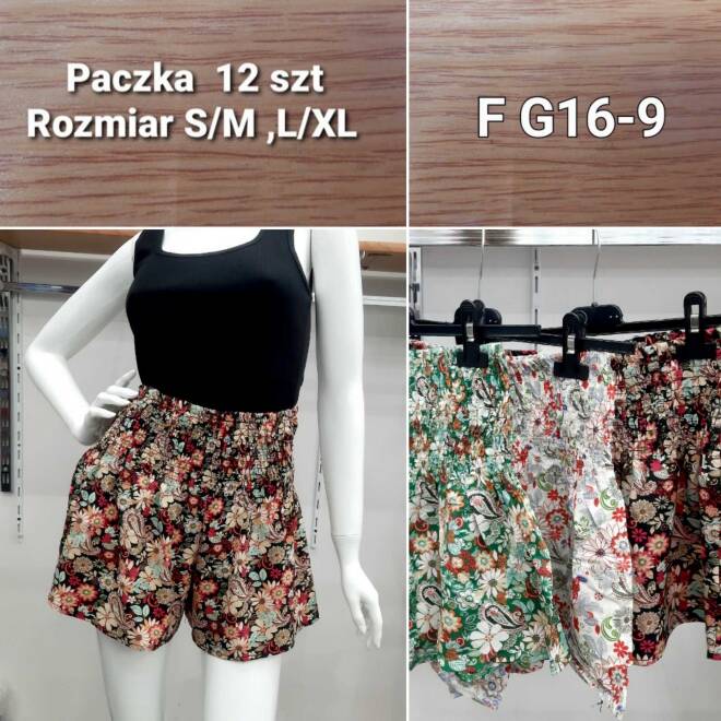 Szorty damskie  FG16-9 MIX KOLOR  S/M-L/XL(Towar CHINA) 1