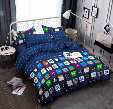 Komplet pościeli 3 części 5664 1 kolor 160x200