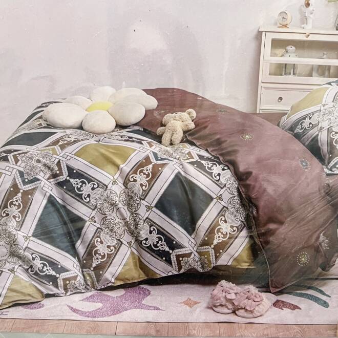 Komplet Pościeli 4 Części E1586 1  kolor  160 x 200 1