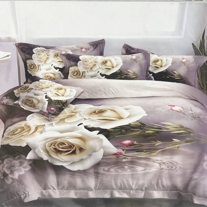 Komplet Pościeli 4 Części E1596 1  kolor  160 x 200