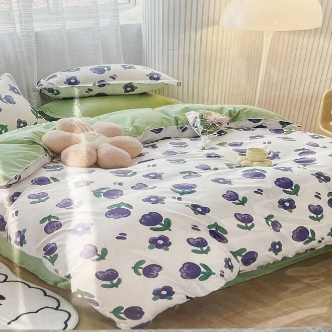 Komplet Pościeli 4 Części E1722 1  kolor  200 x 220