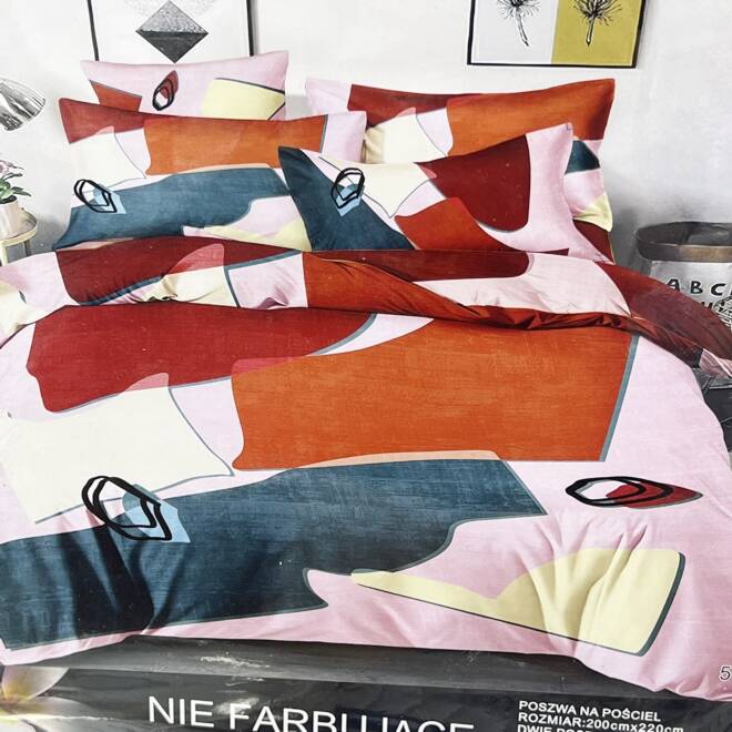 Komplet Pościeli 4 Części E1738 1  kolor  200 x 220