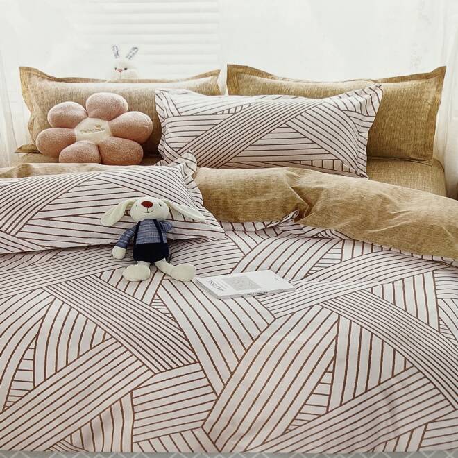 Komplet Pościeli 4 Części E1758 1  kolor  200 x 220 1