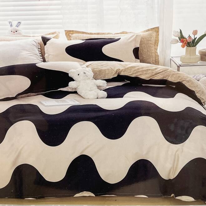 Komplet Pościeli 4 Części E1759 1  kolor  200 x 220