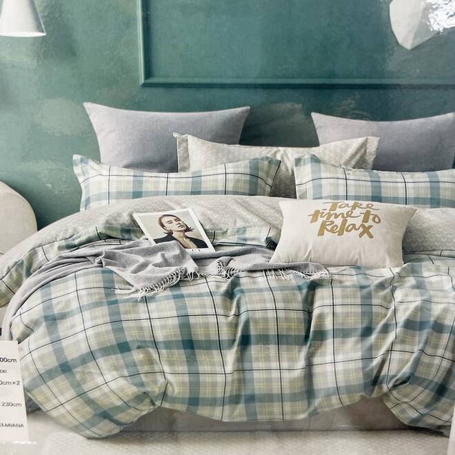 Komplet Pościeli 4 Części E1778 Mix wzory  180 x 200