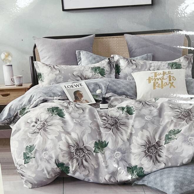 Komplet Pościeli 4 Części E1785 Mix wzory  180 x 200