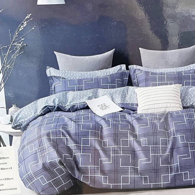 Komplet Pościeli 4 Części E1788 Mix wzory  180 x 200