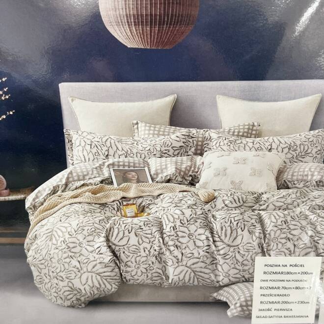 Komplet Pościeli 4 Części E1790 Mix wzory  180 x 200 1