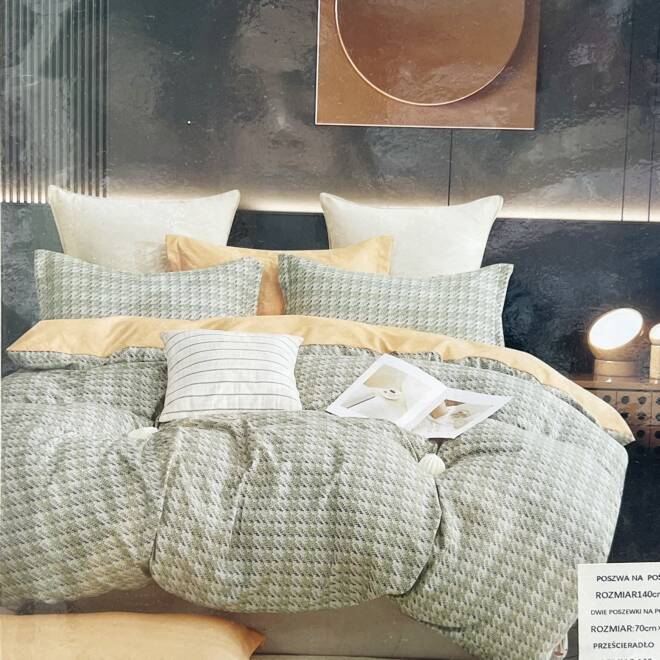 Komplet Pościeli 4 Części E1831 Mix wzory  140 x 200 1