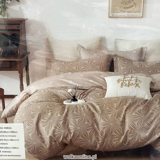 Komplet Pościeli 4 Części E1834 Mix wzory  140 x 200
