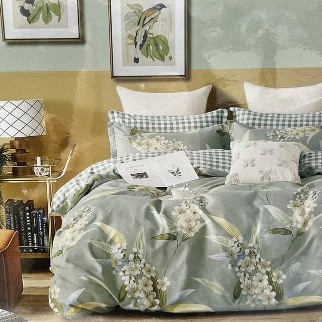 Komplet Pościeli 4 Części E1835 Mix wzory  140 x 200 1