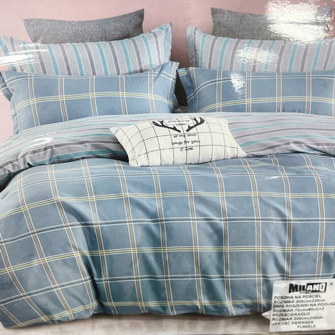 Komplet Pościeli 4 Części E1842 Mix wzory  200 x 220 1