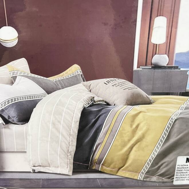 Komplet Pościeli 4 Części E1843 Mix wzory  200 x 220 1