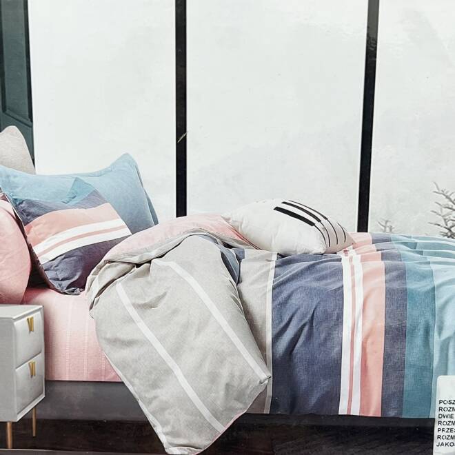 Komplet Pościeli 4 Części E1847 Mix wzory  200 x 220 1