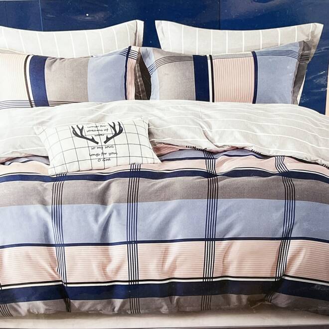 Komplet Pościeli 4 Części E1849 Mix wzory  200 x 220 1