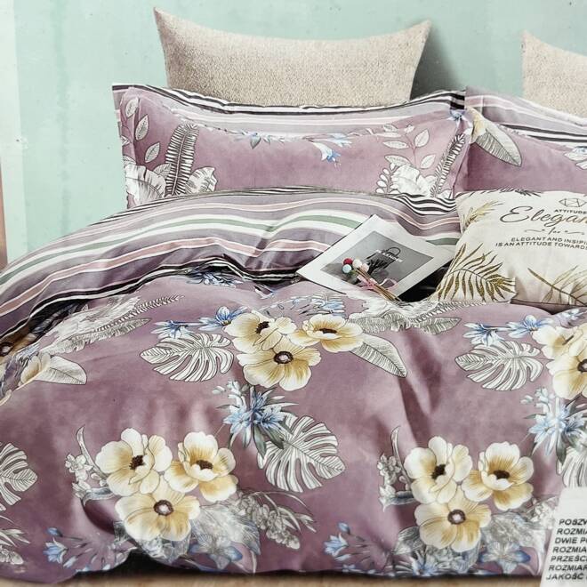 Komplet Pościeli 4 Części E1851 Mix wzory  200 x 220 1
