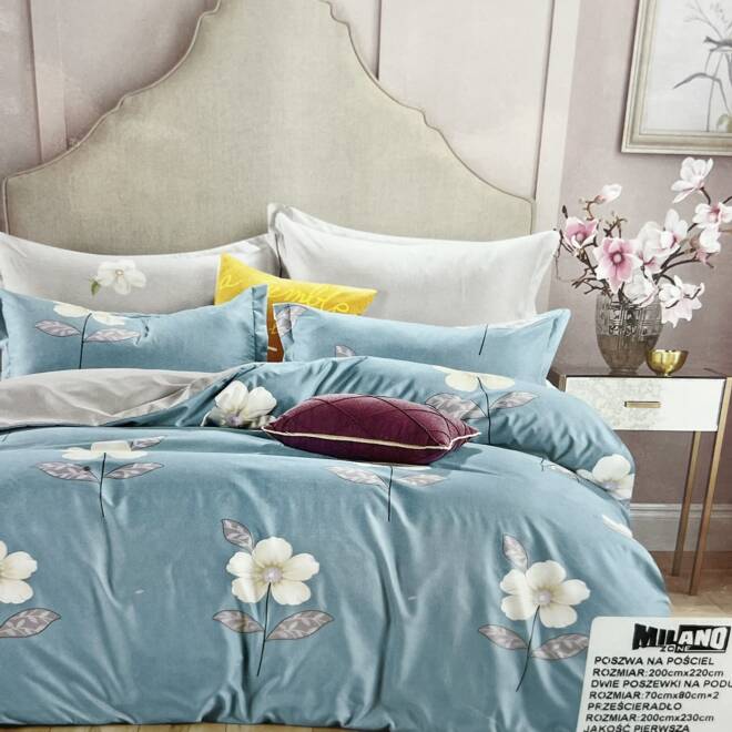 Komplet Pościeli 4 Części E1852 Mix wzory  200 x 220 1