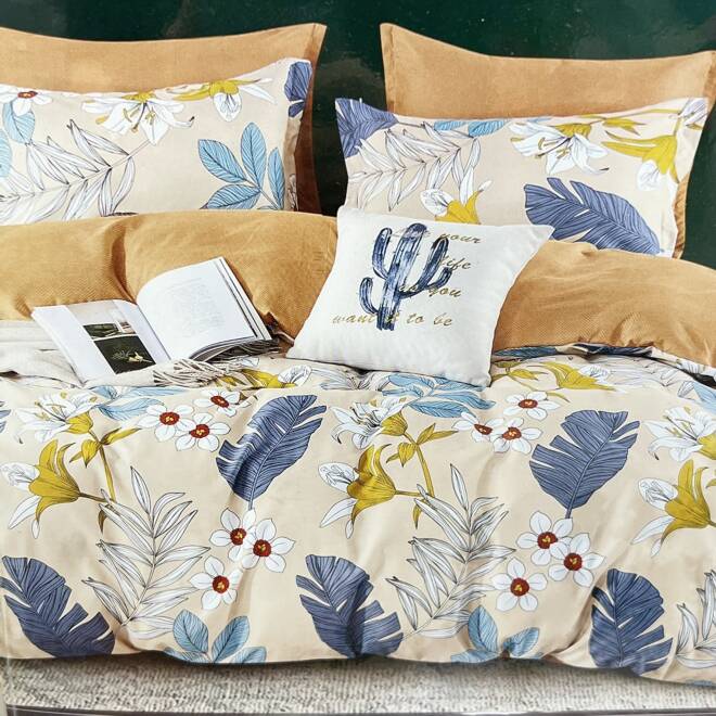 Komplet Pościeli 4 Części E1854 Mix wzory  200 x 220 1