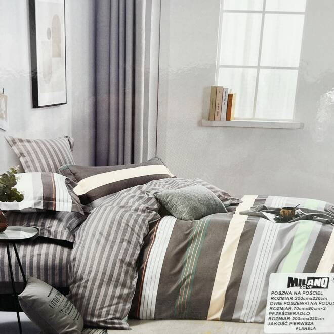 Komplet Pościeli 4 Części E1861 Mix wzory  200 x 220 1