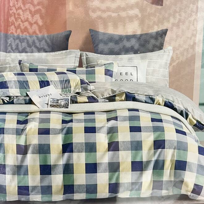 Komplet Pościeli 4 Części E1862 Mix wzory  200 x 220 1