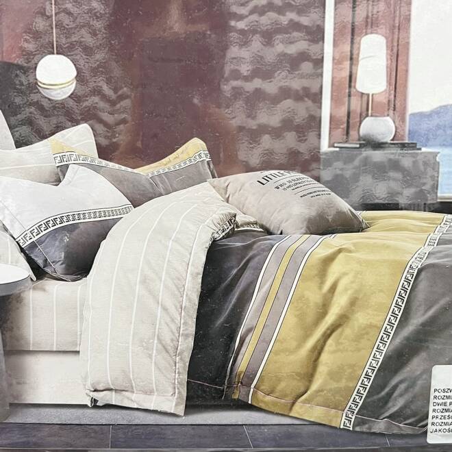 Komplet Pościeli 4 Części E1863 Mix wzory  200 x 220