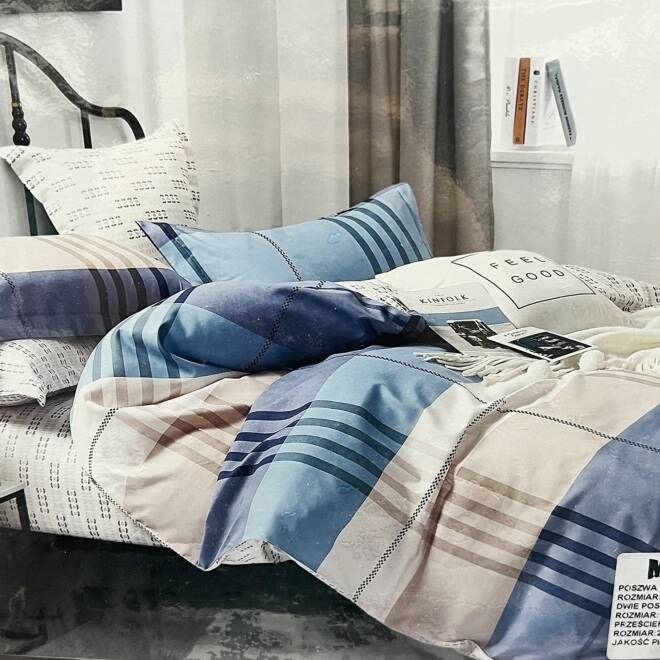 Komplet Pościeli 4 Części E1864 Mix wzory  200 x 220 1