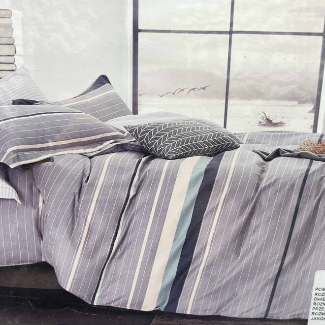 Komplet Pościeli 4 Części E1865 Mix wzory  200 x 220 1