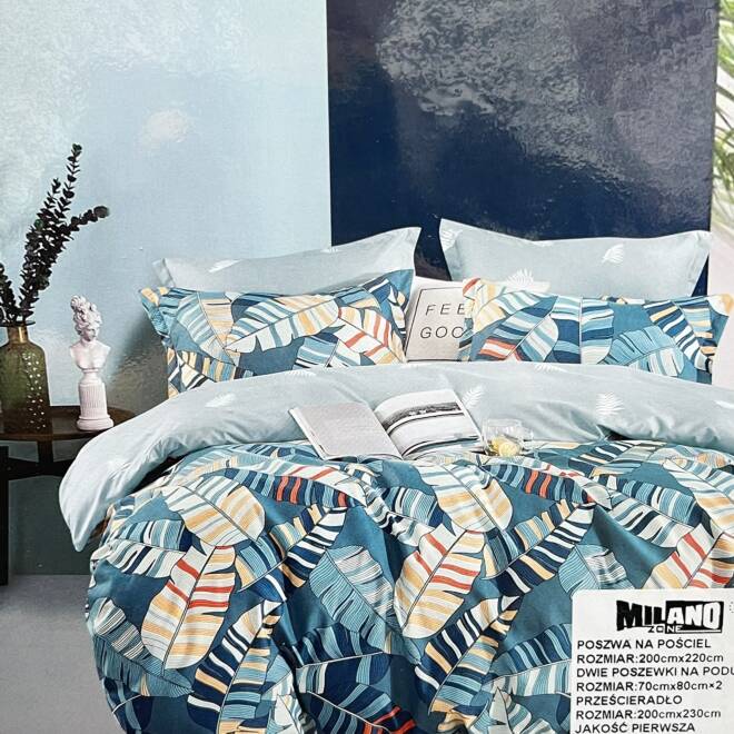 Komplet Pościeli 4 Części E1868 Mix wzory  200 x 220 1