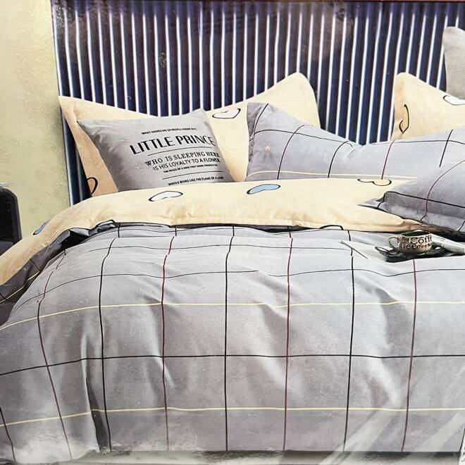 Komplet Pościeli 4 Części E1869 Mix wzory  200 x 220 1