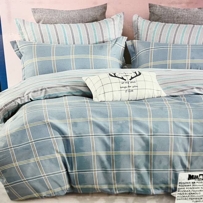 Komplet Pościeli 4 Części E1870 Mix wzory  200 x 220 1