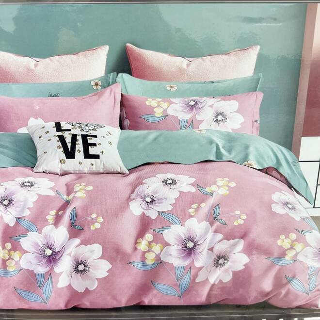 Komplet Pościeli 4 Części E1878 Mix wzory  160 x200 1