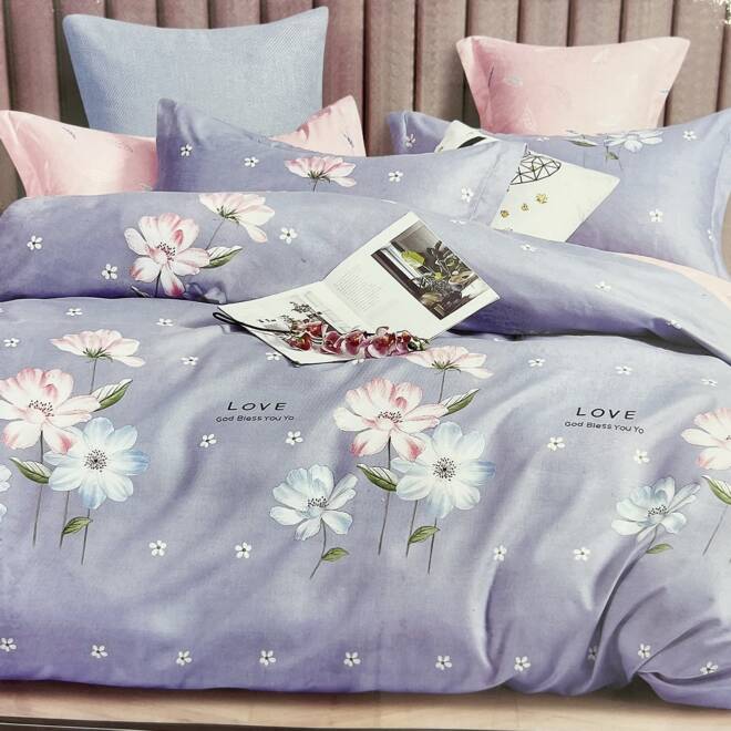 Komplet Pościeli 4 Części E1881 Mix wzory  160 x200 1