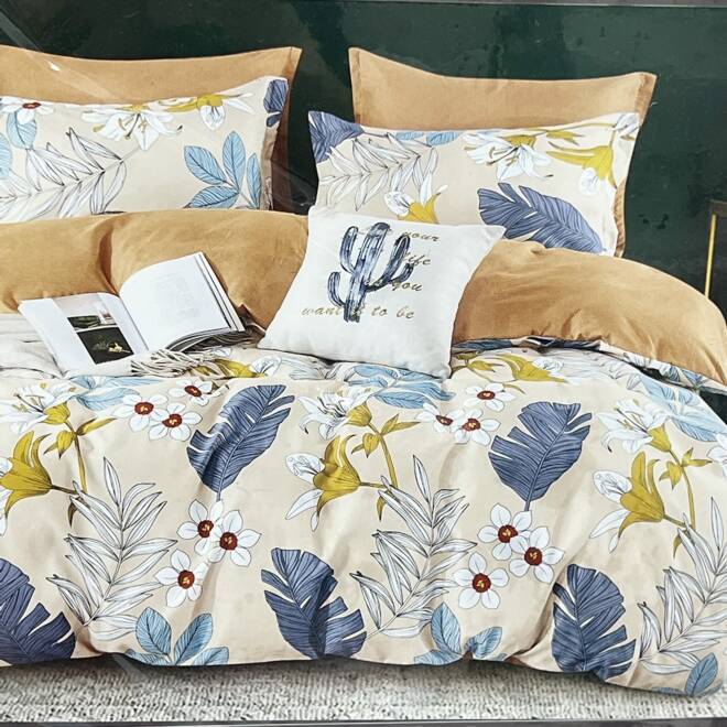 Komplet Pościeli 4 Części E1883 Mix wzory  160 x200 1